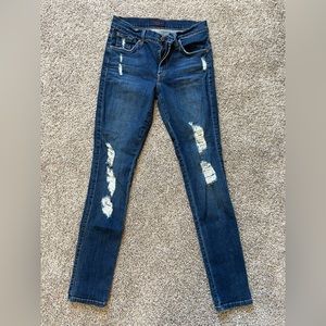 James Jeans James twiggy ripped blue denim size 30 distressed